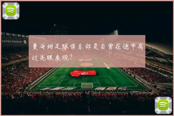 曼海姆足球俱乐部是否曾在德甲有过亮眼表现？